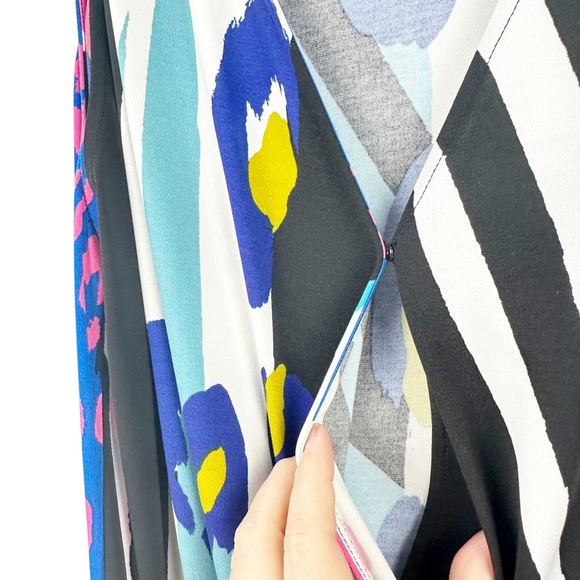 HALE BOB Multicolored Leopard Sleeveless Jumpsuit Mixed Print Colorful Wide Leg - Picture 5 of 16